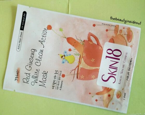 Oh Cute Box May 2016 Skin18 Red Gingseng Mask