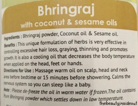 Soulflower Bhringraj Oil Description