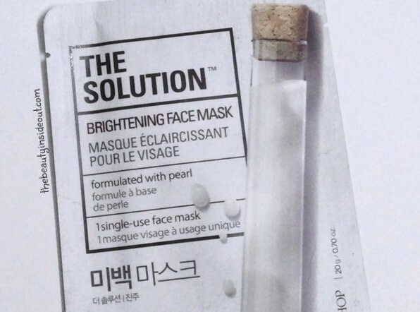 The Face Shop The Solution Face Mask - Brightening