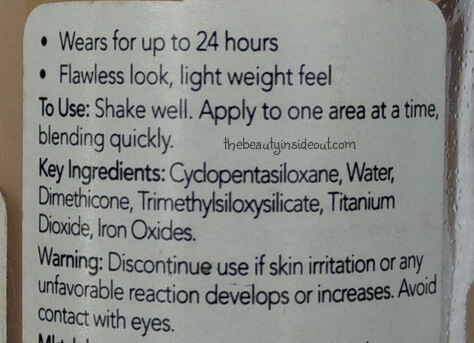 Revlon Colorstay Makeup Foundation Ingredients