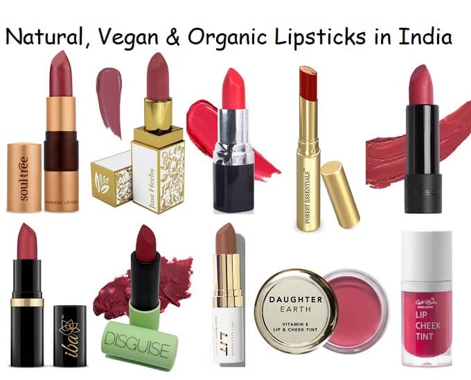 Best Vegan,Natural & Organic Lipsticks in India