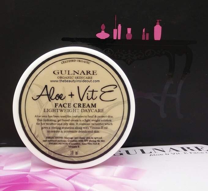 Gulnare Skincare Aloe & Vit E Face Cream