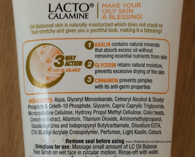 Lacto Calamine Oil Balance Face Scrub Product Details