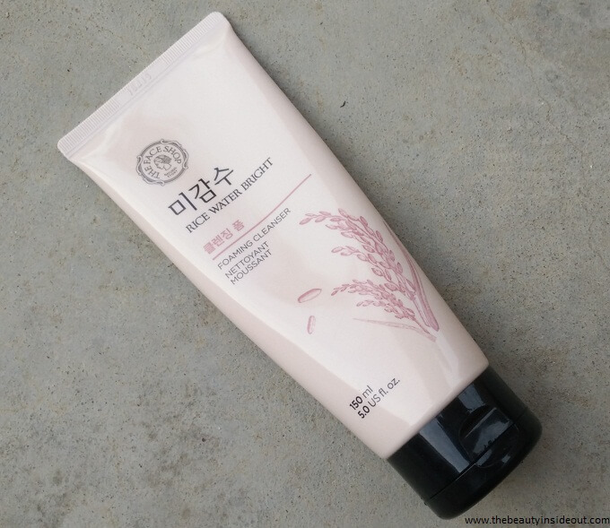 Face Shop Rice Water Bright Foaming Cleanser Review