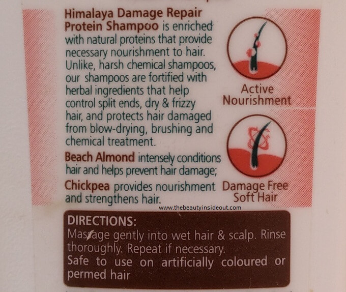 Himalaya Damage Repair Protein Shampoo Product Description