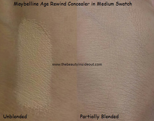 Maybelline Age Rewind Concealer in Medium Swatches