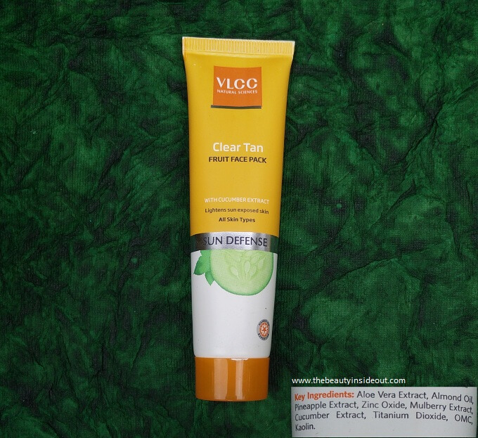 VLCC Clear Tan Face Pack