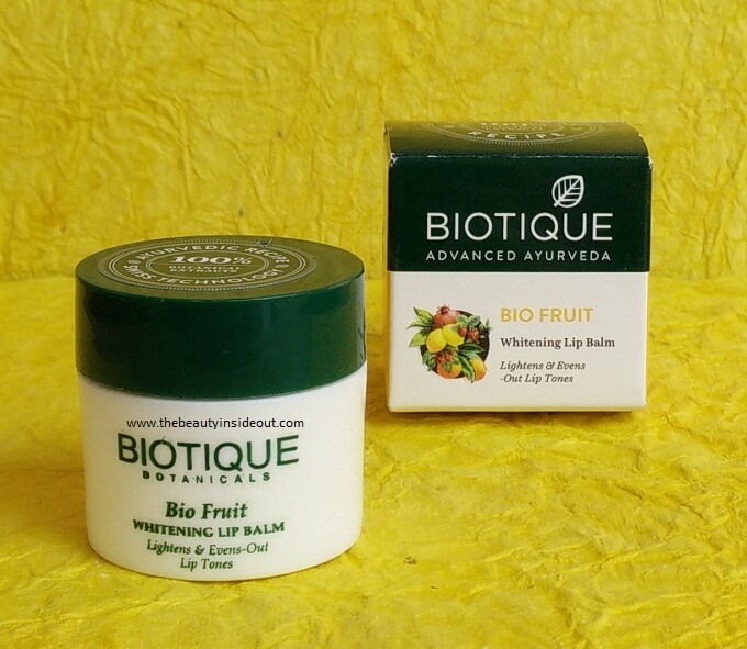 Biotique Bio Fruit Whitening Lip Balm Review