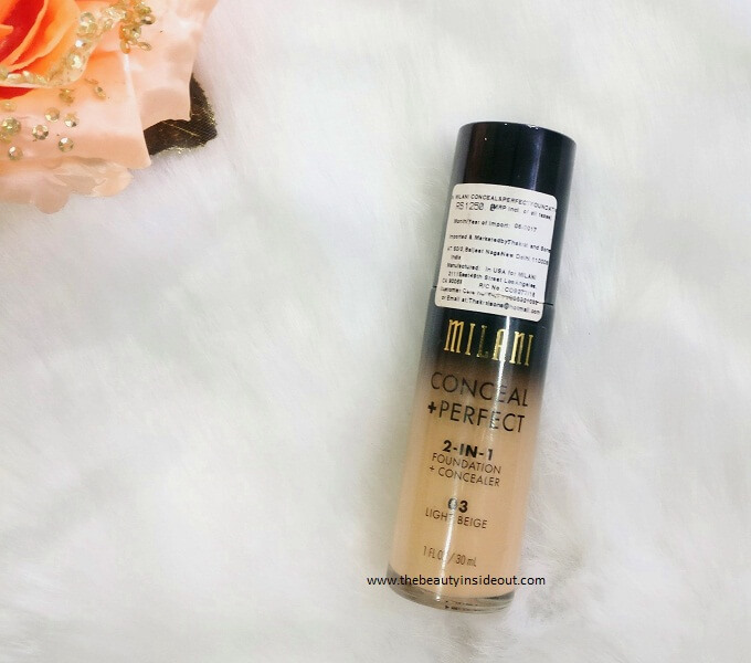 Milani Conceal and Perfect Foundation