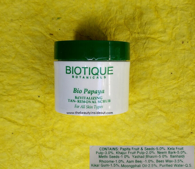 Biotique Bio Papaya Tan Removal Scrub