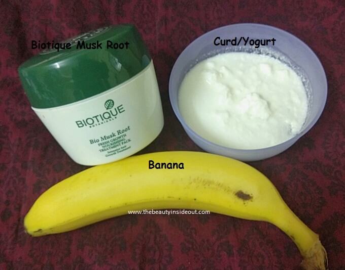 Banana Egg Curd Hair Mask for Winters  Food Delight By Foodie