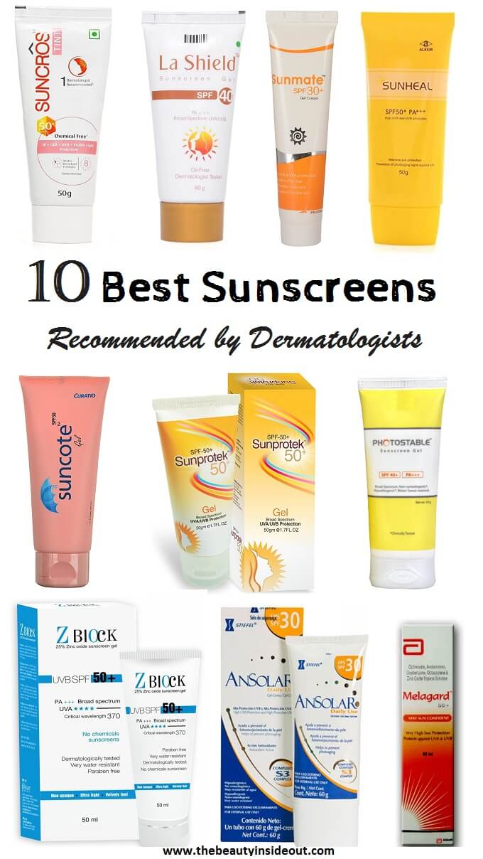 Top 10 Sunscreens Recommended by Dermatologists
