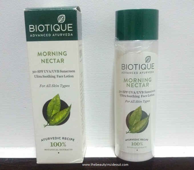 Biotique Bio Morning Nectar Ultra Soothing Face Lotion SPF 30