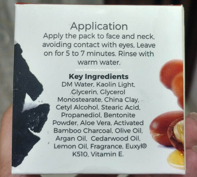 eva Activated Charcoal Face Pack Ingredients