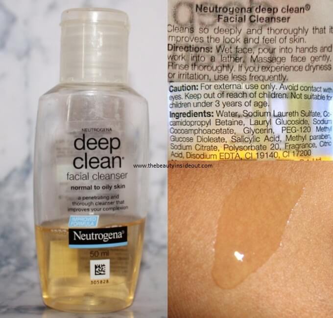 Neutrogena Deep Clean Facial Cleanser