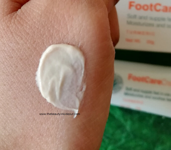 Himalaya Foot Care Cream Swatch