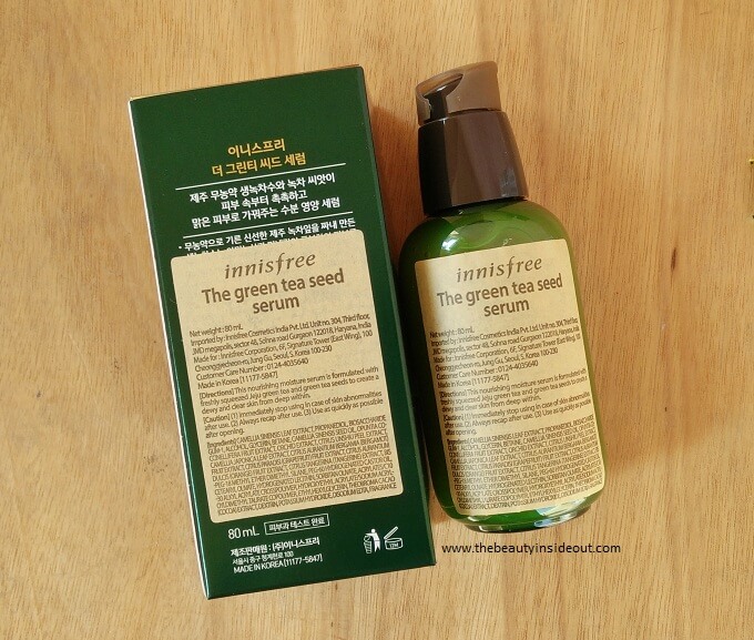 Innisfree Green Tea Seed Serum Packaging