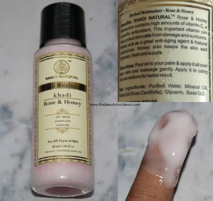 Khadi Natural Rose & Honey Moisturizer