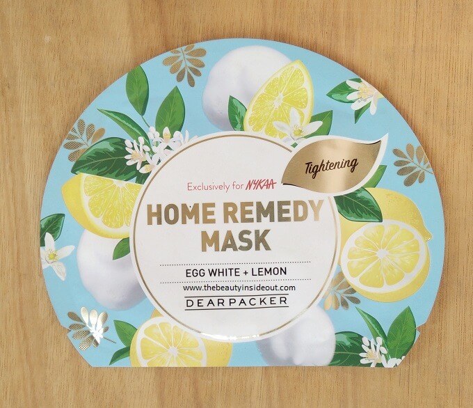 Dear Packer Home Remedy Sheet Masks - Egg White & Lemon