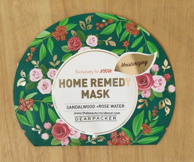 Dear Packer Home Remedy Sheet Mask - Sandalwood & Rose Water