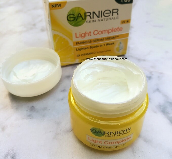 Garnier Light Complete Serum Cream Packaging