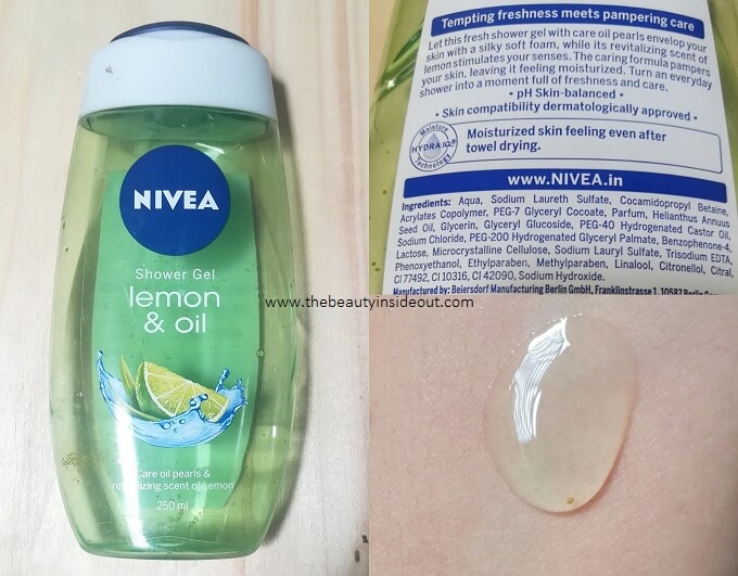 Nivea Lemon & Oil Shower Gel