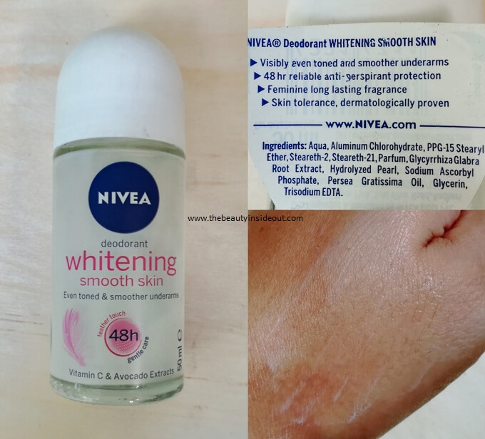 Nivea Whitening Smooth Skin Roll On Deodorant