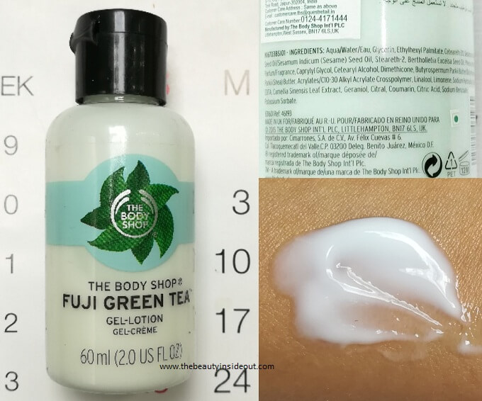 The Body Shop Fuji Green Tea Replenishing Gel Lotion