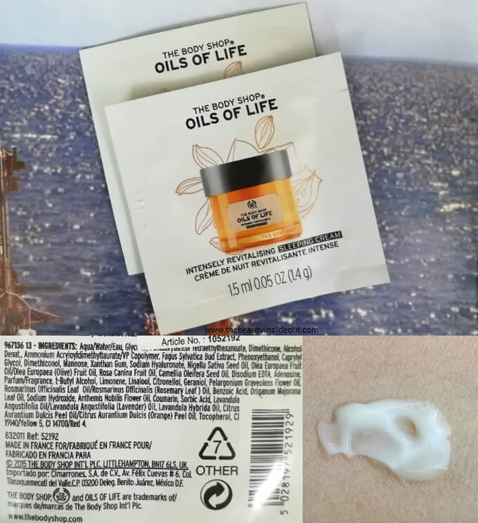 The Body Shop Oils of Life Sleeping Cream