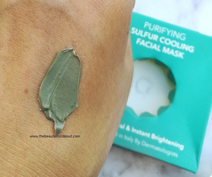 O3 Sulfur Cooling Mask Swatch