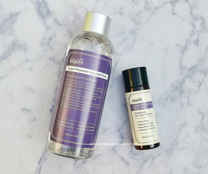 Klairs Supple Preparation Facial Toner Unscented vs Scented Review