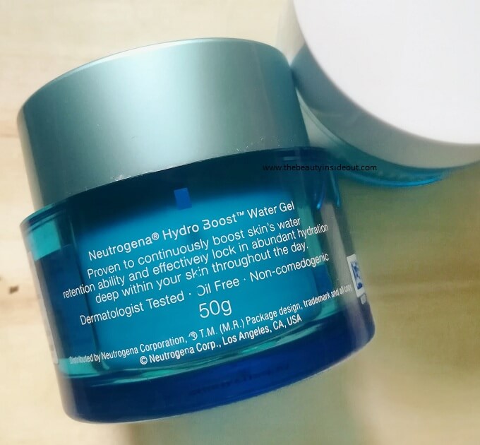 Neutrogena Hydro Boost Water Gel Claims