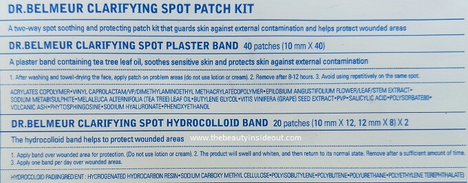 How to use The Face Shop Dr.Belmeur Clarifying Spot Patch Kit 