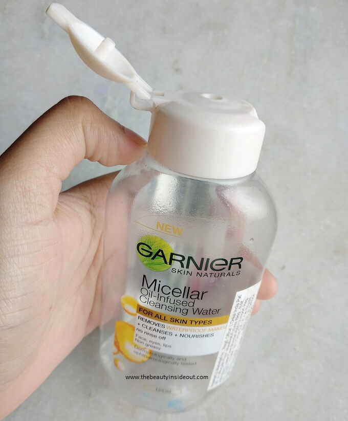 Garnier Micellar Oil infused Cleansing Water Packaging