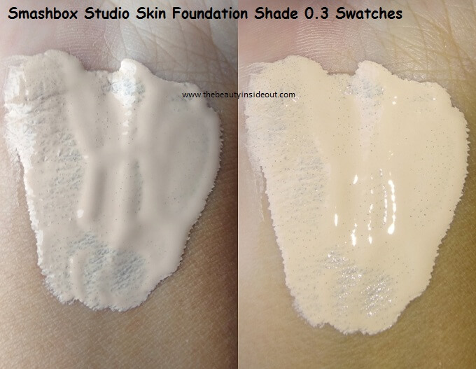 Smashbox Studio Skin Foundation Shade 0.3 Swatches