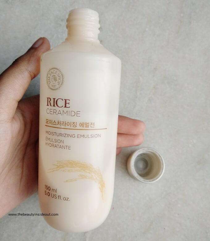 The Face Shop Rice Ceramide Moisturizing Emulsion Dispenser