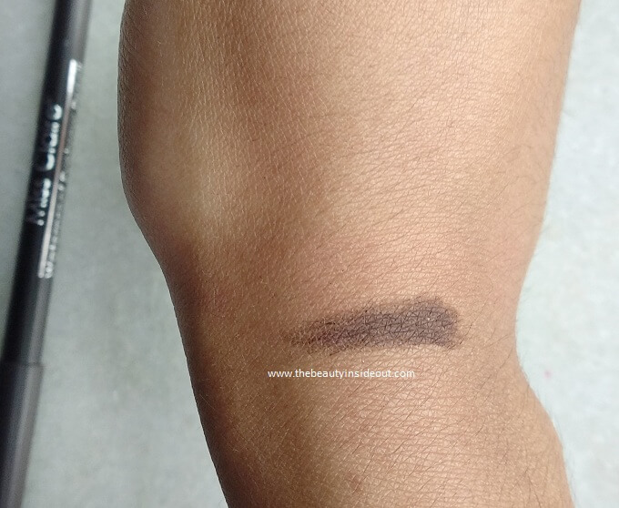 Miss Claire Waterproof Eyebrow Pencil Dark Brown Swatch