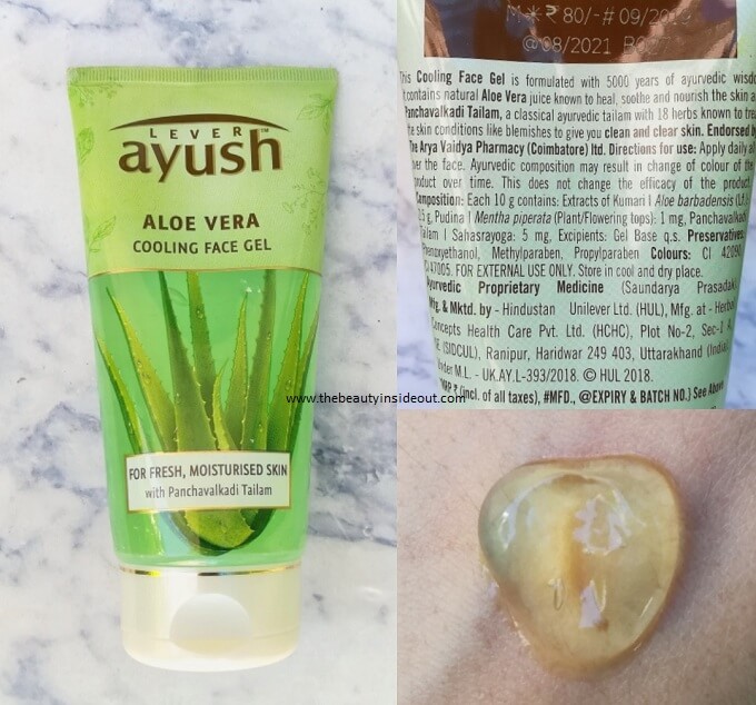 Lever Ayush Aloe Vera Cooling Face Gel