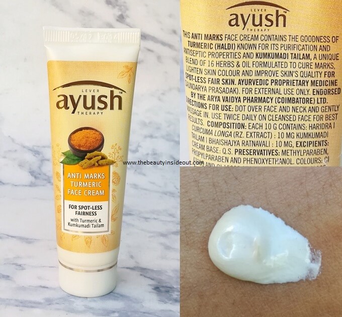 Lever Ayush Anti Marks Turmeric Face Cream