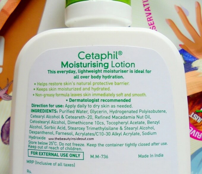 Cetaphil moisturizer deals ingredients