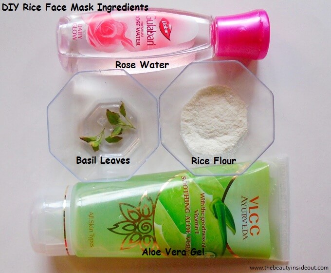 DIY Rice Face Mask 1 Ingredients