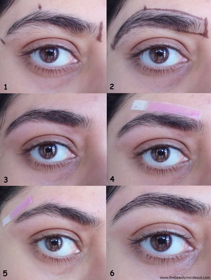 How to Shape Your Eyebrows At Home Step by Step Tutorial (Left Eyebrow)