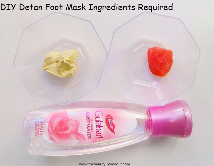 DIY Detan Foot Mask