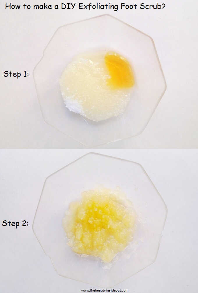 How to make a foot sccrub