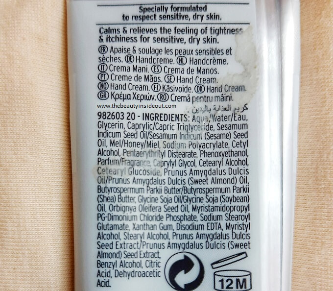 The Body Shop Almond Milk And Honey Hand Cream Ingredients