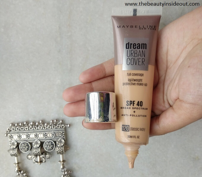 Maybelline Urban Cover Foundation Packaging