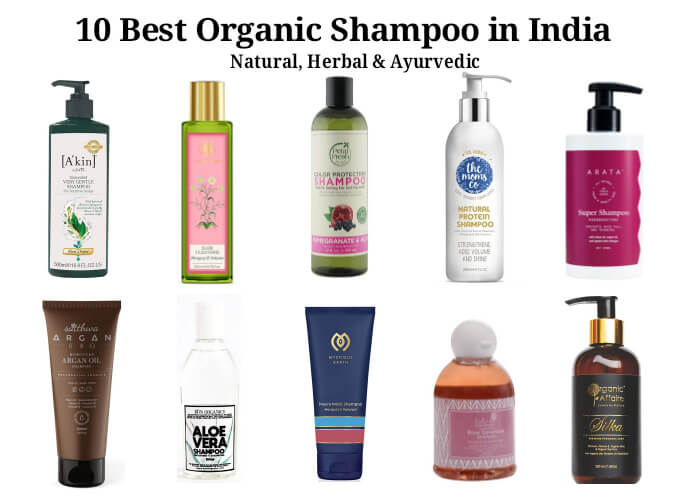 10 Best Organic Shampoo in India | Herbal, Natural, Sulphate Free