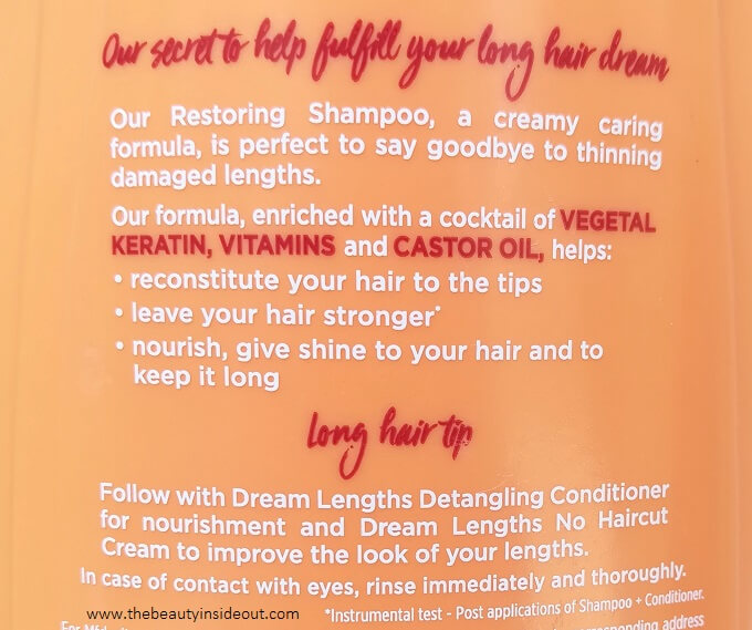 L'Oreal Dream Lengths Shampoo Claims
