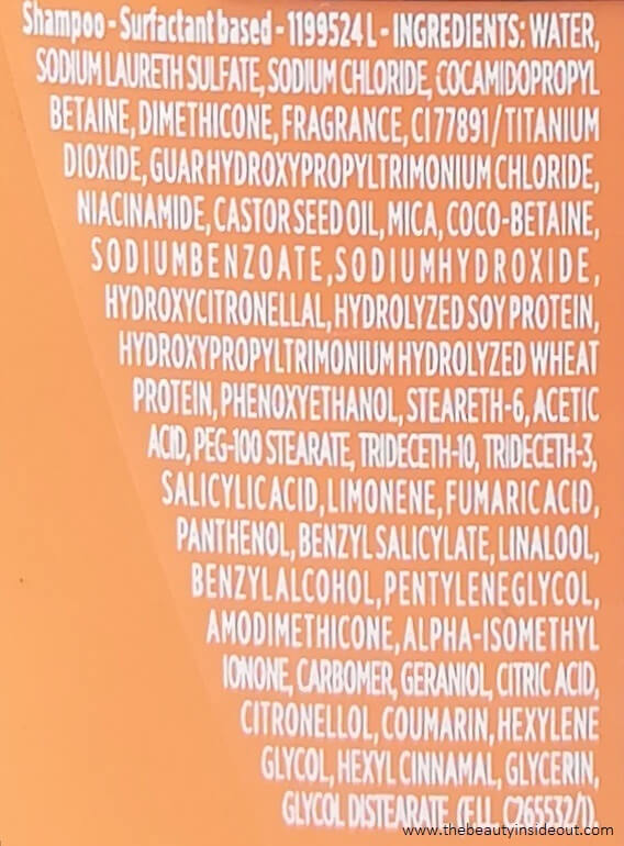 L'Oreal Dream Lengths Shampoo Ingredients