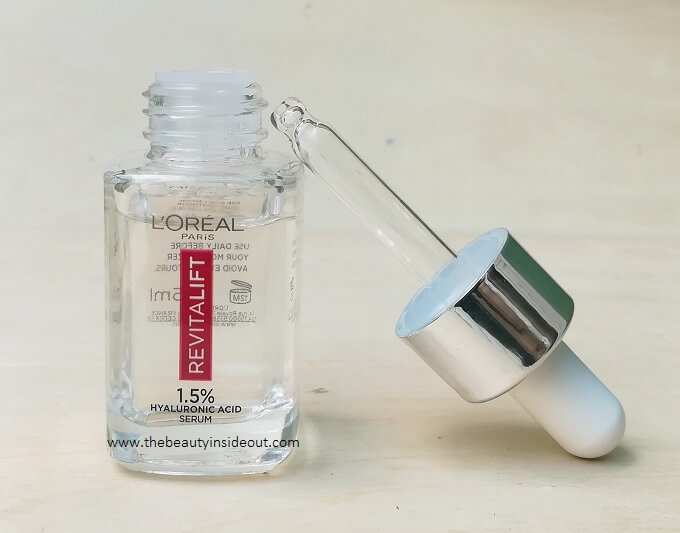 L'Oreal Paris Revitalift Hyaluronic Acid Serum Packaging